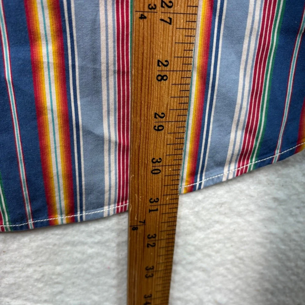 Polo Ralph Lauren Mens Striped Button Down Shirt Large‎ Multi Color #1137